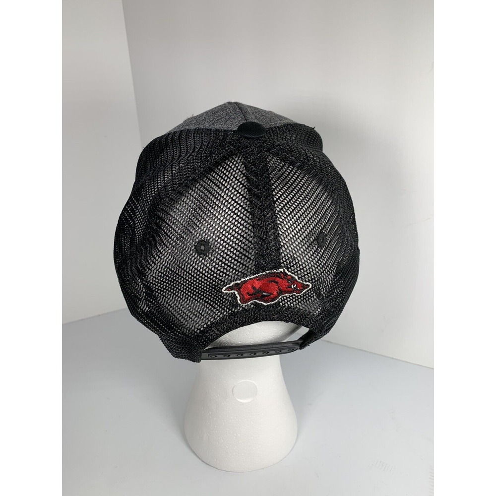 Arkansas Razorbacks Snapback Mesh Hat Embroidered Logo Front And Back - Picture 4 of 8